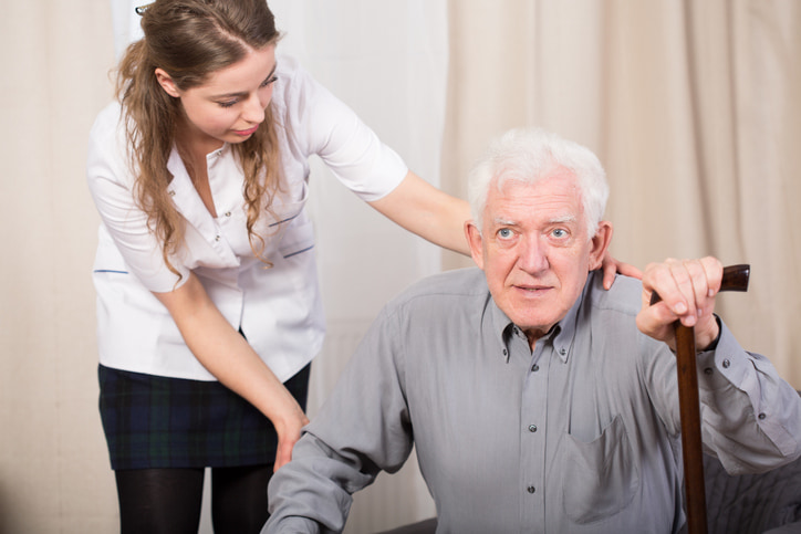 Reporting nursing home abuse: elderly person in care